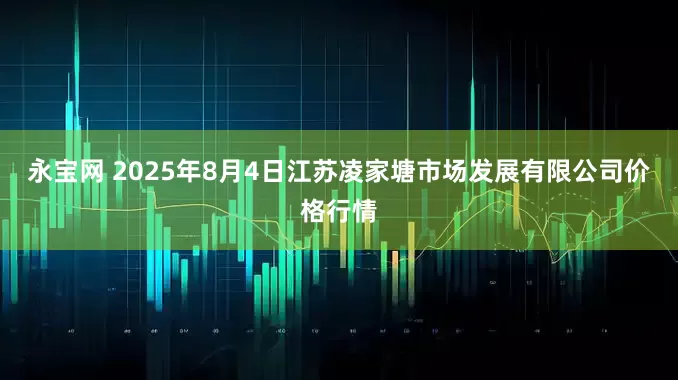 永宝网 2025年8月4日江苏凌家塘市场发展有限公司价格行情